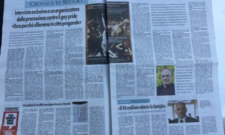 3 giugno, Processione riparatrice: su “La Voce” due paginate di intervista esclusiva a Cristiano Lugli