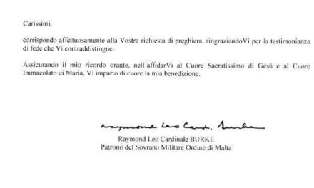 [RIMINI 29 LUGLIO] Benedizione del Card. Burke alla Processione del Comitato BGS!