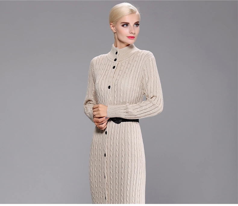 Beige-Vintage-sweater-dress-long-knitted-maxi-dresses-floor-length-buttons-up-sweater-coat