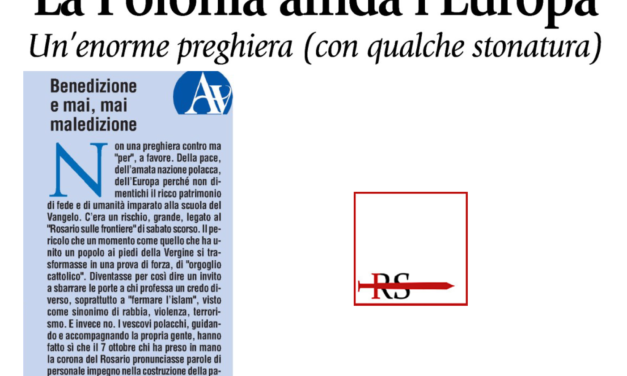 La pravda dei Vescovi riscrive i fatti con sussiego