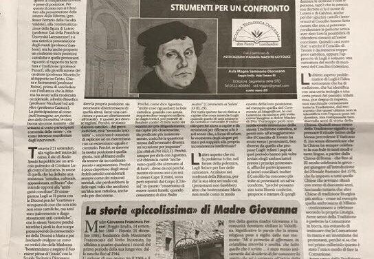 La ‘Scuola teologica diocesana’ di R. Emilia risponde a RS. Replica di C. Lugli a don D. Moretto