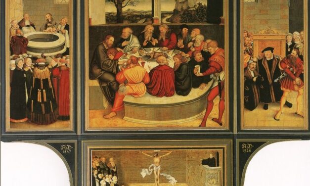 La Cena protestante di Lucas Cranach il Vecchio ovvero la Verità fa capolino anche dalle croste