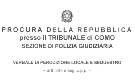 Carabinieri perquisiscono sede di RS per conto della Procura della Repubblica: indagato presidente Seveso