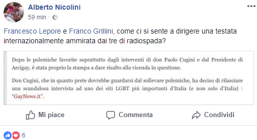Piccolo divertissement: come mandare agilmente in tilt la Gaystapo (e fare anche qualche risata)