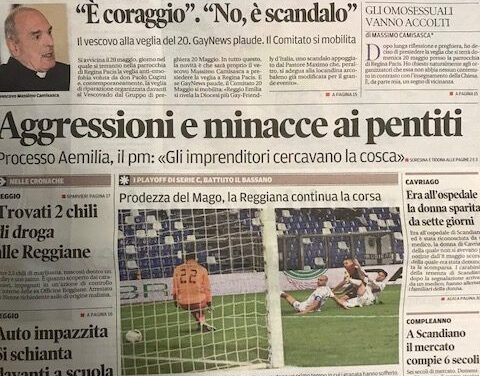 Comunicato del “Gruppo di Preghiera 20 maggio” sui recenti fatti di Reggio Emilia