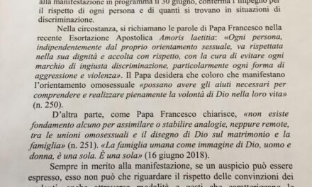 Diocesi e Governo partnership del Pompei Pride