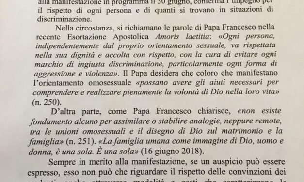 Diocesi e Governo partnership del Pompei Pride