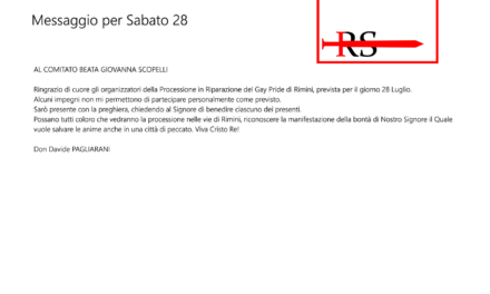 [ESCLUSIVA] Il Sup. generale FSSPX benedice la processione del Comitato BGS