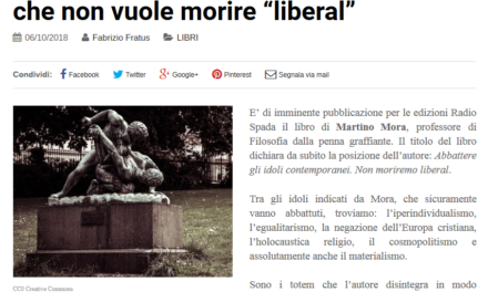 Anche su ‘Il Giornale’ una recensione del nuovo libro di M. Mora pubblicato dalle Edizioni Radio Spada.