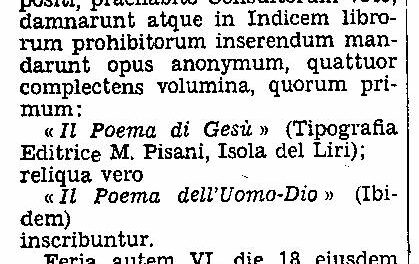 Maria Valtorta. Le condanne del pre e del post-concilio