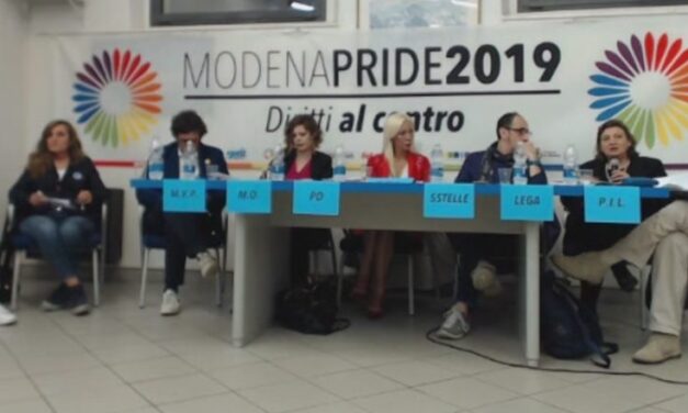 Modena: tutti i candidati sindaco al tavolo del pride e i cattolici si preparano alla processione riparatoria