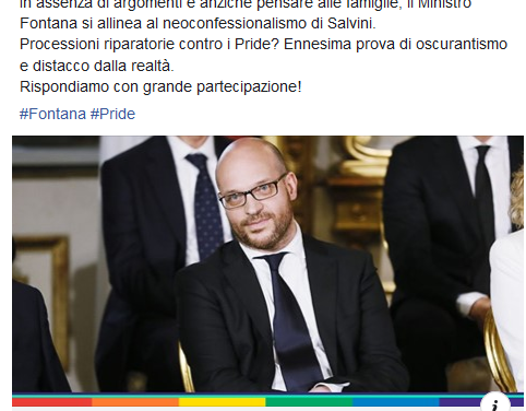 Monica Cirinnà cita l’esclusiva di Radio Spada su processione e attacca Fontana: “Oscurantismo”