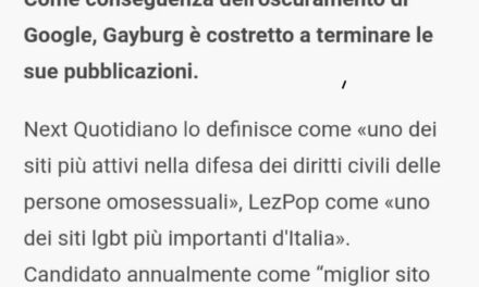 Gayburg chiude.