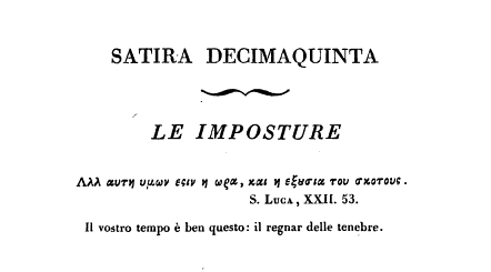 La satira antimassonica del massone Alfieri