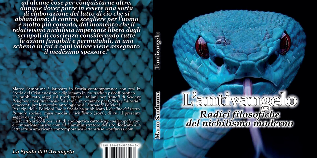 “L’Antivangelo” di M. Sambruna presentato su Campari&DeMaistre