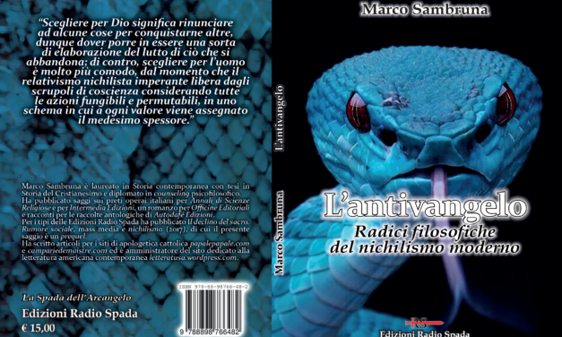 “L’Antivangelo” di M. Sambruna presentato su Campari&DeMaistre
