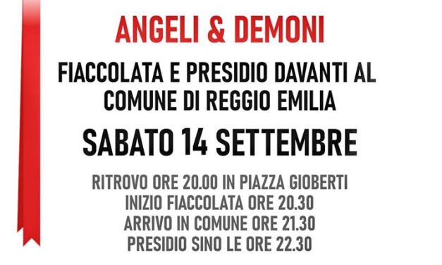Domani tutti a Reggio per fiaccolata e consacrazione!