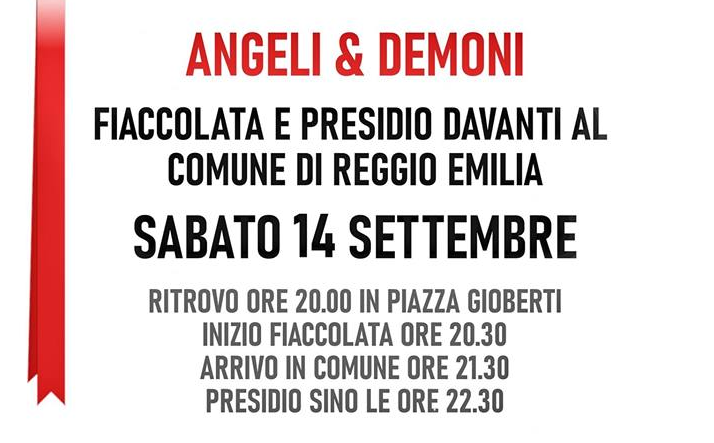 Domani tutti a Reggio per fiaccolata e consacrazione!