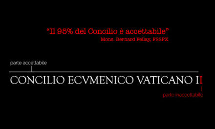 I frutti velenosi del Concilio continuano a maturare …