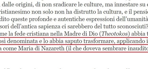 Famiglia Cristiana bestemmia la Maternità Divina per difendere Pachamana.
