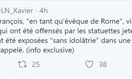 Bergoglio chiede perdono per la rimozione delle “Pachamamas”