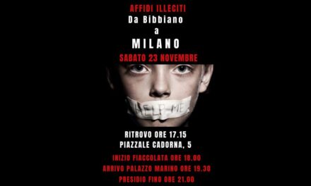 Il 23 novembre fiaccolata a Milano sugli “affidi illeciti”
