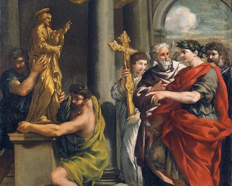 Cristo Re distruttore degli idoli demoniaci. Un pensiero di S. Agostino