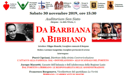 Da Barbiana a Bibbiano: conferenza a Bergamo