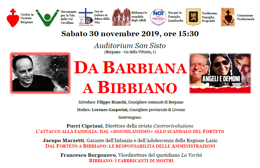 Da Barbiana a Bibbiano: conferenza a Bergamo