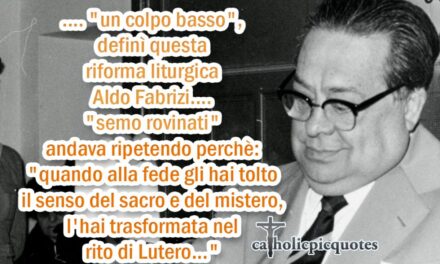 La riforma liturgica di Lutero … e di Paolo VI.