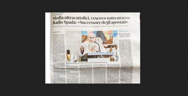 Anche la Tribuna di Treviso sul caso “Radio Spada – Vescovi veneti – divorziati”