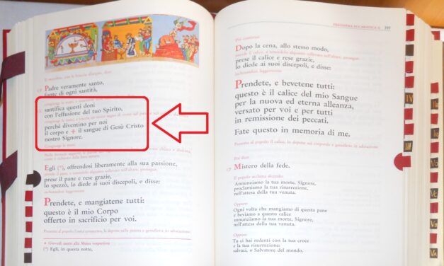 Liturgia Novus Ordo: in arrivo la riforma della riforma con la “rugiada dello spirito” nella preghiera eucaristica?