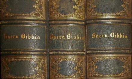 Una pagina dell’abate Riccioti, biblista, contro la ‘Bibbia per tutti’.