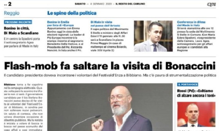 Bonaccini verso Bibbiano ma “flash mob fa saltare la visita”