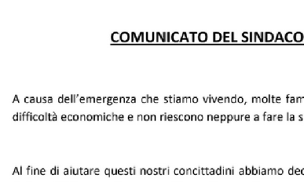 🔴 Coronavirus. La “spesa solidale” per i beni di prima necessità? In Italia è già realtà.
