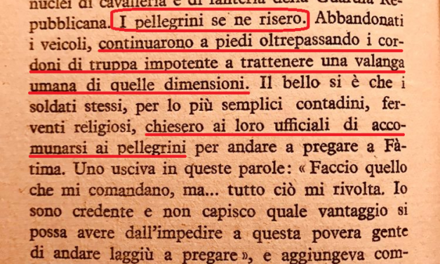 Come reagirono (un secolo fa) i portoghesi quando dai militari fu impedito l’accesso a Fatima