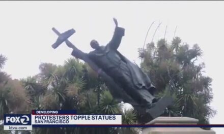 San Francisco. Abbattuta statua di San Junípero Serra