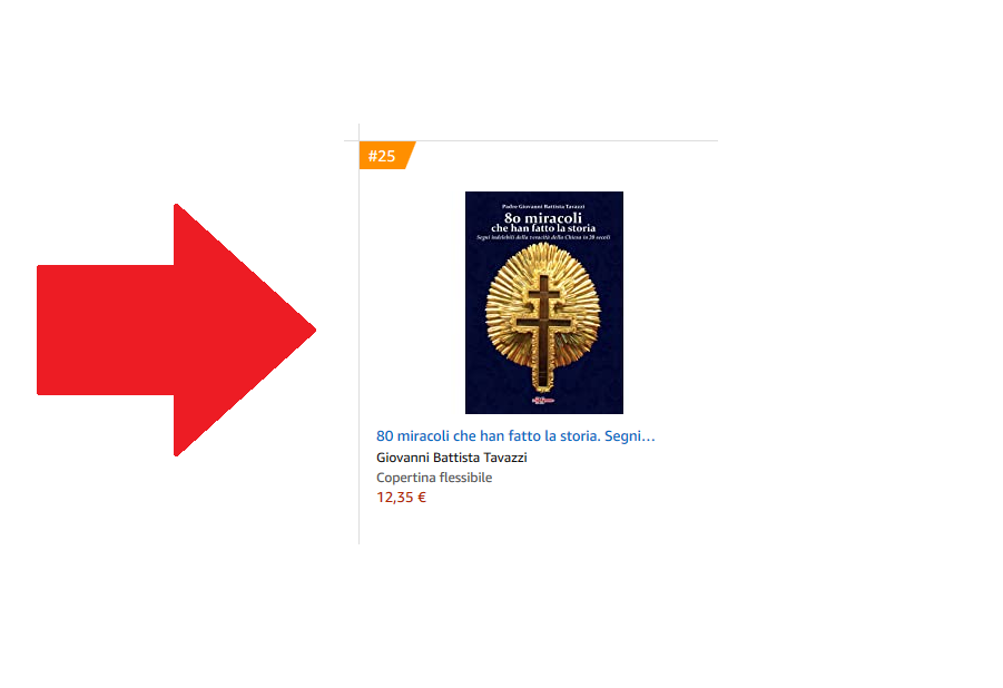 “80 miracoli”? Nella Top 25 di Amazon tra le “novità più interessanti in Spiritualità cristiana”
