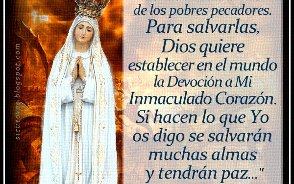 [DIFUNDE TU FE CATOLICA] “SACRIFICAOS POR LOS PECADORES…”