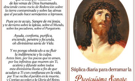 [DIFUNDE TU FE CATOLICA] LA PRECIOSA SANGRE DE CRISTO: eficaz remedio contra los enemigos del alma