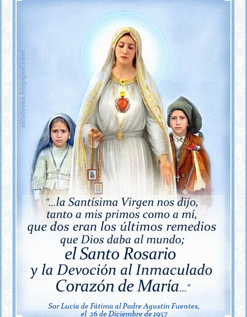 [DIFUNDE TU FE CATOLICA] “…VENDRÉ A PEDIR LA COMUNIÓN REPARADORA DE LOS PRIMEROS SÁBADOS…”