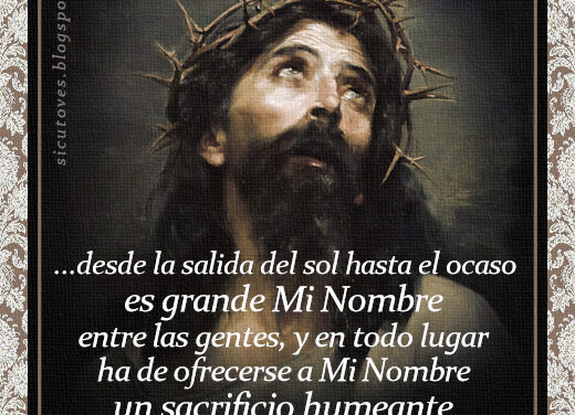 [DIFUNDE TU FE CATOLICA] EL SANTO SACRIFICIO DE LA MISA, por el Padre Martin de Cochem, Capuchino. CAPÍTULO 1, Parte 2: LA OBLACIÓN PURA PREDICHA